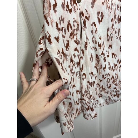 NWT Free People Printed Mini Short Dress Ivory Combo Medium Open Back Coastal - Picture 3 of 10